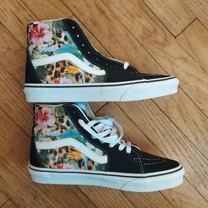 Vans Sk8 Hi Tropic Cheetah Check NWOT WSize 9 MSize 7.5
